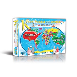 A Broader View (152A) - "Kids' Puzzle of the World" - 80 Teile Puzzle