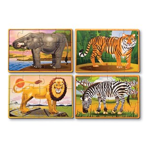 Melissa and Doug (3796) - "Wild Animals" - 12 Teile Puzzle