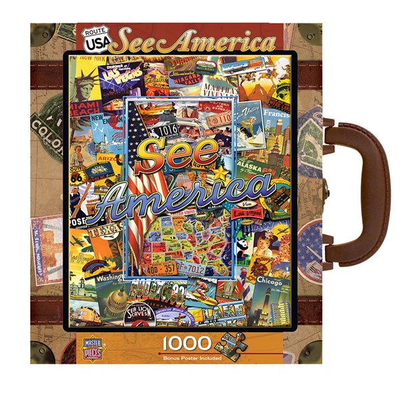 MasterPieces (71661) - Kate Ward Thacker: "See America" - 1000 Teile Puzzle