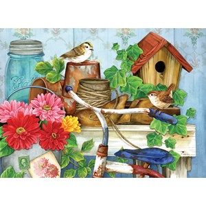 SunsOut (16097) - Jane Maday: "The Old Garden Shed" - 500 Teile Puzzle