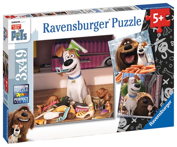 Ravensburger (09413) - "Pets - Spaß allein zu Hause" - 49 Teile Puzzle