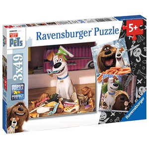 Ravensburger (09413) - "Pets - Spaß allein zu Hause" - 49 Teile Puzzle