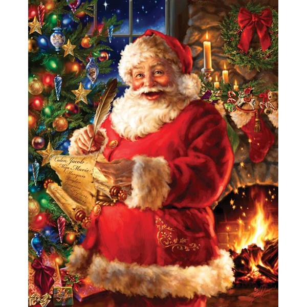 SunsOut (57153) - Dona Gelsinger: "Checking it Twice" - 1500 Teile Puzzle