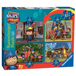 Ravensburger (07309) - "Mike the Knight" - 12 16 20 24 Teile Puzzle