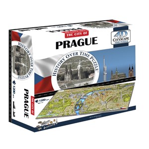 4D Cityscape (40062) - "Prague, Czech Rep" - 1200 Teile Puzzle