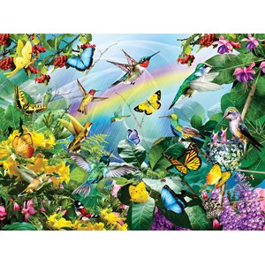 SunsOut (35002) - Lori Schory: "Kolibris im Regenbogen" - 1000 Teile Puzzle