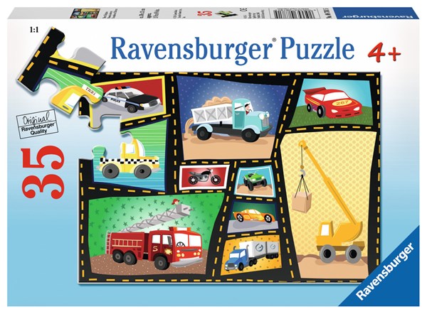 Ravensburger (08781) - Karen Rossi: "Tires & Engines" - 35 Teile Puzzle