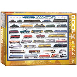 Eurographics (6000-0091) - "Lokomotiven" - 1000 Teile Puzzle