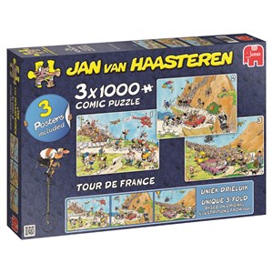 Jumbo (19019) - Jan van Haasteren: "Tour de France" - 1000 Teile Puzzle