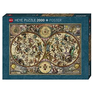 Heye (29758) - "Karte des Himmels" - 2000 Teile Puzzle