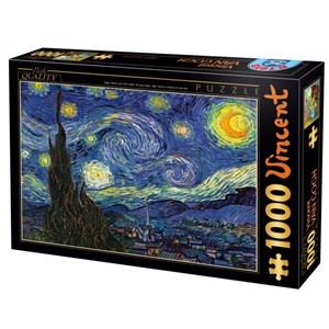 D-Toys (70197) - Vincent van Gogh: "Sternennacht" - 1000 Teile Puzzle
