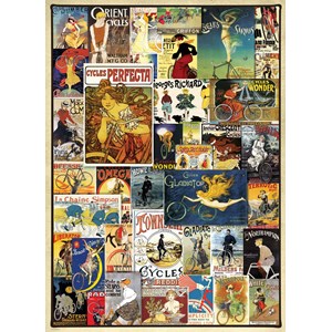 Eurographics (6000-0756) - "Berühmte Poster, Fahrradmotive" - 1000 Teile Puzzle