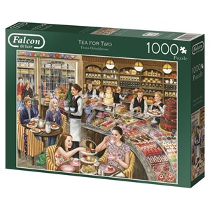 Falcon (11169) - "Auszeit im Teehaus" - 1000 Teile Puzzle