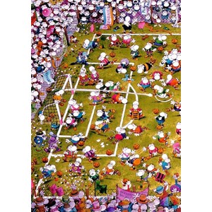 Heye (29091) - Guillermo Mordillo: "Crazy Football" - 1000 Teile Puzzle