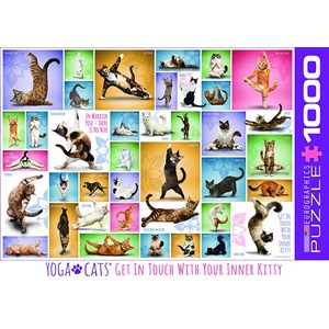 Eurographics (6000-0953) - "Yoga Katzen" - 1000 Teile Puzzle