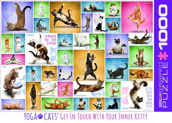 Eurographics (6000-0953) - "Yoga Katzen" - 1000 Teile Puzzle