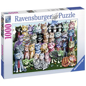 Ravensburger (19726) - "Cat Family Reunion" - 1000 Teile Puzzle