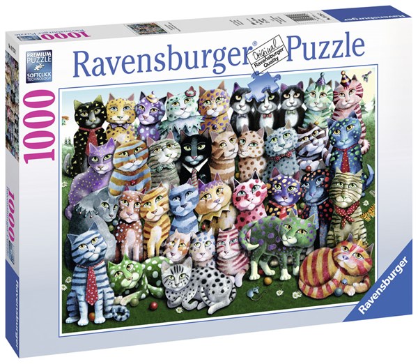 Ravensburger (19726) - "Cat Family Reunion" - 1000 Teile Puzzle