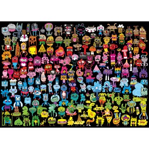 Heye (29786) - Jon Burgerman: "Doodle Rainbow" - 1000 Teile Puzzle