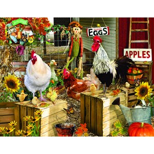 SunsOut (34896) - Lori Schory: "Chickens on the Farm" - 1000 Teile Puzzle