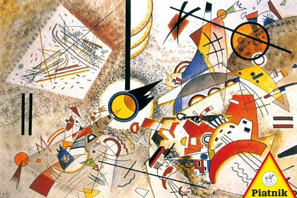 Piatnik (539640) - Vassily Kandinsky: "Bustling Aquarelle, 1923" - 1000 Teile Puzzle