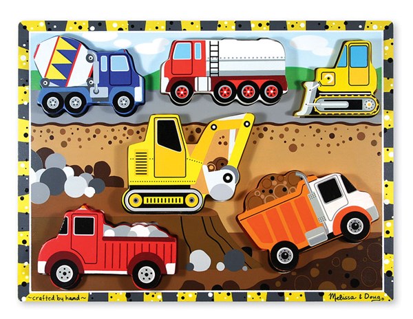 Melissa and Doug (3726) - "Construction" - 6 Teile Puzzle