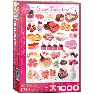 Eurographics (6000-0431) - "Süßigkeiten zu Valentin" - 1000 Teile Puzzle