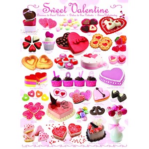 Eurographics (6000-0431) - "Süßigkeiten zu Valentin" - 1000 Teile Puzzle