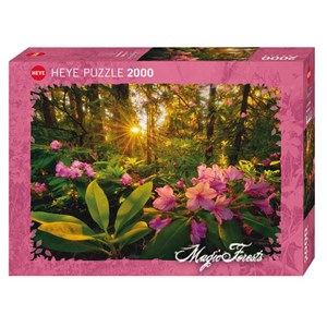 Heye (29662) - "Rhododendron im Wald" - 2000 Teile Puzzle