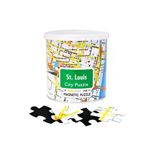 Geo Toys (GEO 245) - "City Magnetic Puzzle St. Louis" - 100 Teile Puzzle