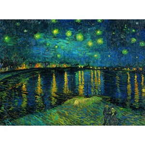 Clementoni (39344) - Vincent van Gogh: "Sternennacht über der Rhone" - 1000 Teile Puzzle