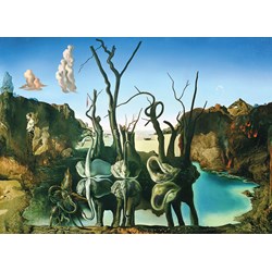 Eurographics (6000-0846) - Salvador Dali: "Schwäne die Elefanten widerspiegeln" - 1000 Teile Puzzle