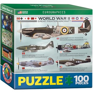 Eurographics (8104-0559) - "Flugzeuge 2. Weltkrieg" - 100 Teile Puzzle