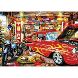 Buffalo Games (3696) - "Retro Garage" - 500 Teile Puzzle