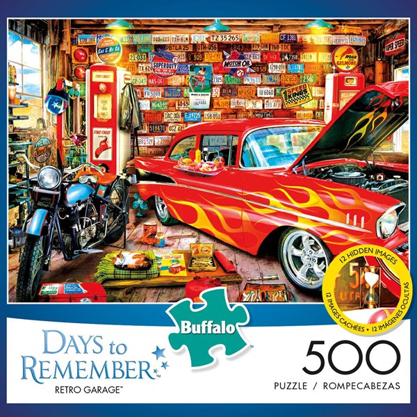 Buffalo Games (3696) - "Retro Garage" - 500 Teile Puzzle