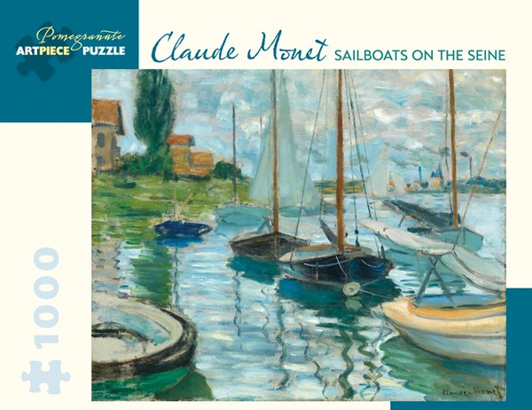 Pomegranate (AA973) - Claude Monet: "Sailboats On Seine" - 1000 Teile Puzzle