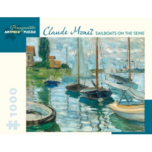 Pomegranate (AA973) - Claude Monet: "Sailboats On Seine" - 1000 Teile Puzzle