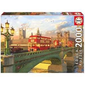 Educa (16777) - Dominic Davison: "Westminster Bridge, London" - 2000 Teile Puzzle