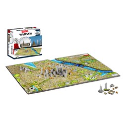 4D Cityscape (40064) - "Warsaw, Poland" - 1200 Teile Puzzle