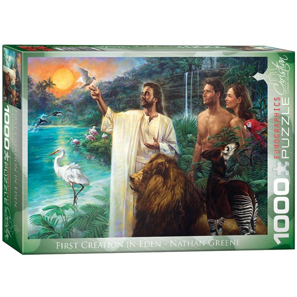Eurographics (6000-0356) - Nathan Greene: "Schöpfung in Eden" - 1000 Teile Puzzle
