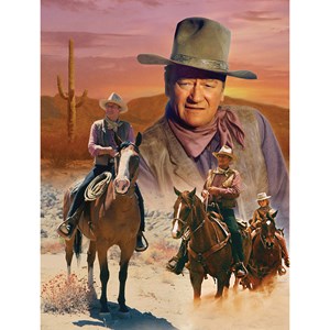 MasterPieces (71239) - "John Wayne, The Cowboy Way" - 1000 Teile Puzzle