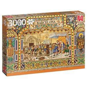 Jumbo (18590) - "Spanische Fliesen" - 3000 Teile Puzzle