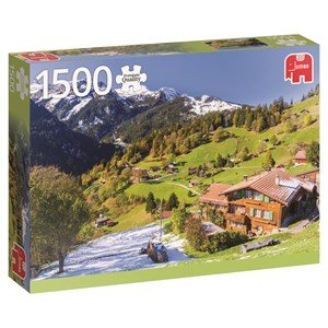 Jumbo (18587) - "Berner Oberland in der Schweiz" - 1500 Teile Puzzle