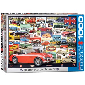 Eurographics (6000-0805) - "Britische Automobil" - 1000 Teile Puzzle