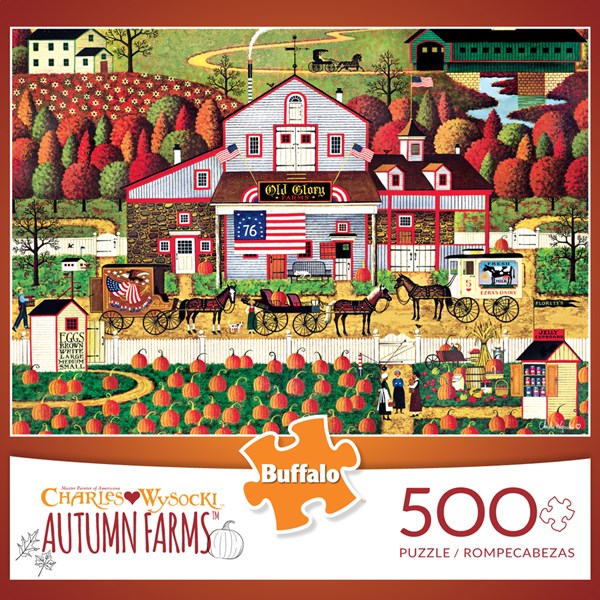Buffalo Games (3871) - Charles Wysocki: "Autumn Farms" - 500 Teile Puzzle