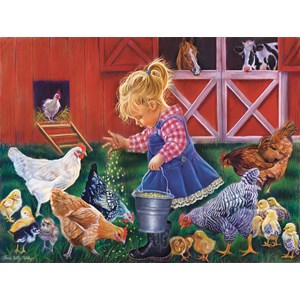 SunsOut (35886) - Tricia Reilly-Matthews: "Little Farm Girl" - 500 Teile Puzzle