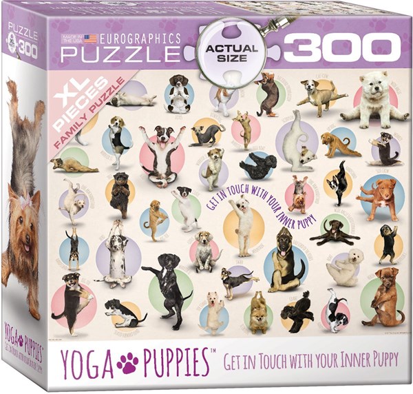 Eurographics (8300-0992) - "Yoga Puppies" - 300 Teile Puzzle