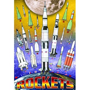 Eurographics (6100-1015) - "Internationale Raketen" - 100 Teile Puzzle