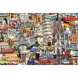 Jumbo (18355) - "Best of Europäische Städte" - 1500 Teile Puzzle