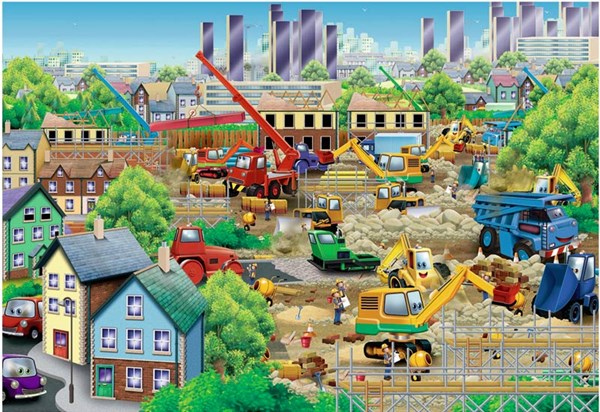 Ravensburger (05427) - "Busy Building" - 24 Teile Puzzle